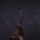 Funayuki Blue Super Kurouchi Buffalo Ebony Handle 165mm (6.5”)-[Musashi]-[Japanese-Kitchen-Knives]