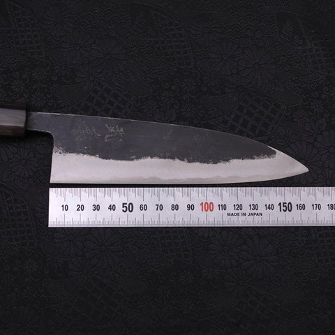 Funayuki Blue Super Kurouchi Buffalo Ebony Handle 165mm (6.5”)-[Musashi]-[Japanese-Kitchen-Knives]