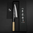 Funayuki Sabaki Blue Steel #1 Kurouchi Buffalo Magnolia Handle 160mm (6.3”)-[Musashi]-[Japanese-Kitchen-Knives]