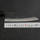 Funayuki Sabaki Blue Steel #2 Kurouchi Buffalo Teak Handle 165mm (6.5”)-[Musashi]-[Japanese-Kitchen-Knives]