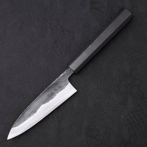 Funayuki Sabaki Blue Super Kurouchi Buffalo Ebony Handle 120mm (4.7”)-[Musashi]-[Japanese-Kitchen-Knives]