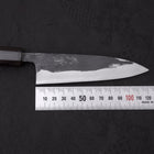 Funayuki Sabaki Blue Super Kurouchi Buffalo Ebony Handle 120mm (4.7”)-[Musashi]-[Japanese-Kitchen-Knives]