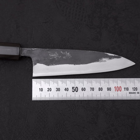 Funayuki Sabaki Blue Super Kurouchi Buffalo Ebony Handle 120mm (4.7”)-[Musashi]-[Japanese-Kitchen-Knives]