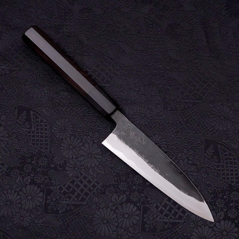 Funayuki Sabaki Blue Super Kurouchi Buffalo Ebony Handle 135mm (5.3”)-[Musashi]-[Japanese-Kitchen-Knives]