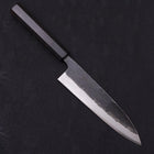 Funayuki Sabaki Blue Super Kurouchi Buffalo Ebony Handle 180mm (7”)-[Musashi]-[Japanese-Kitchen-Knives]