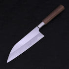 Funayuki Silver Steel #3 Ichimatsu Walnut Handle 165mm (6.5”)-[Musashi]-[Japanese-Kitchen-Knives]