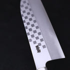 Funayuki Silver Steel #3 Ichimatsu Walnut Handle 165mm (6.5”)-[Musashi]-[Japanese-Kitchen-Knives]