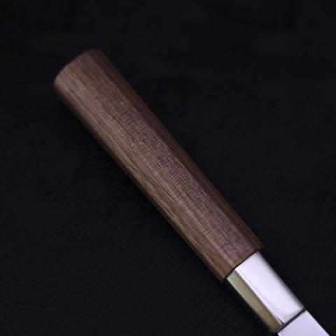 Funayuki Silver Steel #3 Ichimatsu Walnut Handle 165mm (6.5”)-[Musashi]-[Japanese-Kitchen-Knives]