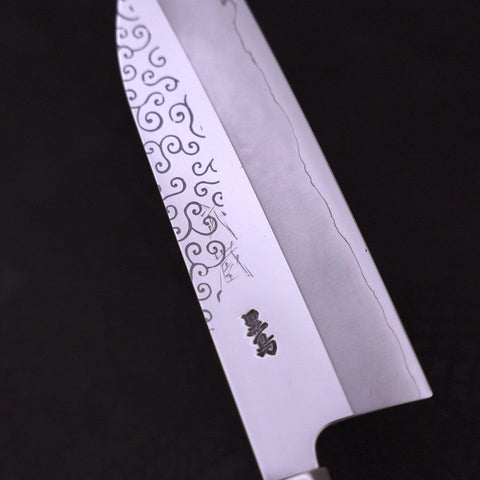 Funayuki Silver Steel #3 Karakusa Walnut Handle 165mm (6.5”)-[Musashi]-[Japanese-Kitchen-Knives]