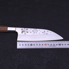 Funayuki Silver Steel #3 Kazahana Walnut Handle 165mm (6.5”)-[Musashi]-[Japanese-Kitchen-Knives]