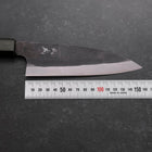 Funayuki White Steel #2 Kurouchi Green Urushi Handle 150mm (5.9”)-[Musashi]-[Japanese-Kitchen-Knives]