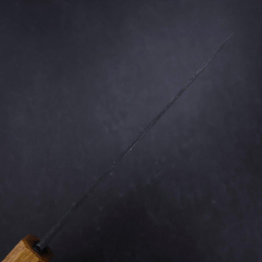 Funayuki White Steel #2 Kurouchi Oak Handle 155mm (6.1”)-[Musashi]-[Japanese-Kitchen-Knives]