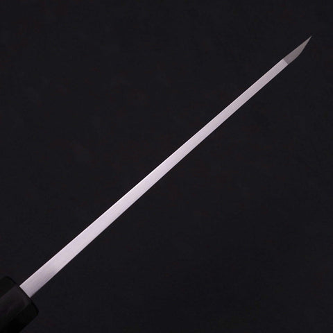Garasuki Boning Knife White Steel #2 Kasumi Buffalo Ebony Handle 180mm (7”)-[Musashi]-[Japanese-Kitchen-Knives]