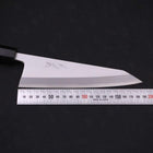 Garasuki Boning Knife White Steel #2 Kasumi Buffalo Ebony Handle 180mm (7”)-[Musashi]-[Japanese-Kitchen-Knives]