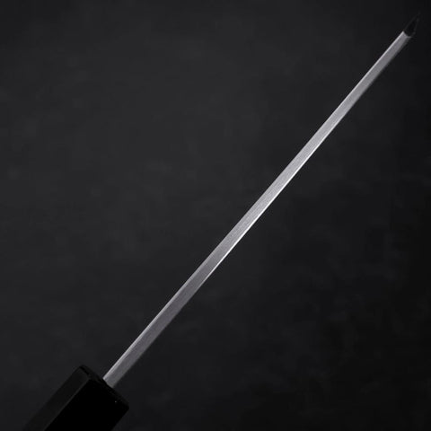 Garasuki Boning Knife White Steel #2 Polished Buffalo Teak Handle 150mm (5.9”)-[Musashi]-[Japanese-Kitchen-Knives]