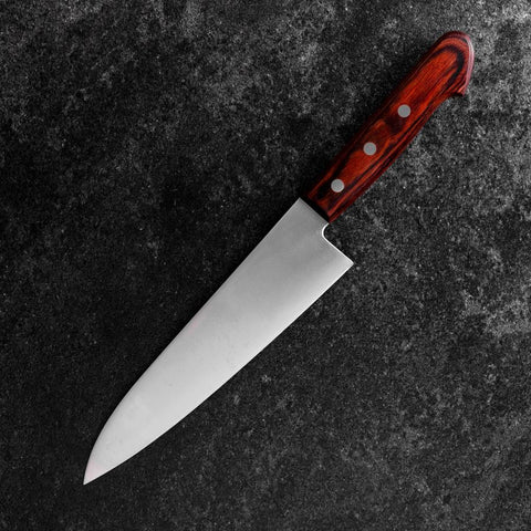 Gyuto 440C Polished Western Handle 190mm (7.5”)-[Musashi]-[Japanese-Kitchen-Knives]