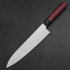 Gyuto AUS-10 Damascus Red Cherry Handle 210mm (8.3”)-[Musashi]-[Japanese-Kitchen-Knives]