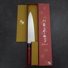 Gyuto AUS-10 Damascus Red Cherry Handle 210mm (8.3”)-[Musashi]-[Japanese-Kitchen-Knives]