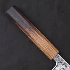 Gyuto AUS-10 Mirror Tsuchime Damascus Yaki Urushi Handle 180mm (7”)-[Musashi]-[Japanese-Kitchen-Knives]