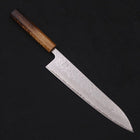 Gyuto AUS-10 Mirror Tsuchime Damascus Yaki-Urushi Handle 240mm (9.4”)-[Musashi]-[Japanese-Kitchen-Knives]