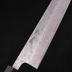 Gyuto AUS-10 Nashiji Damascus Ebony Handle 180mm (7”)-[Musashi]-[Japanese-Kitchen-Knives]