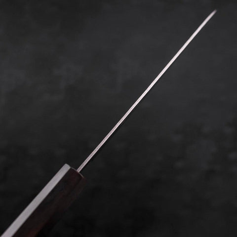 Gyuto AUS-10 Nashiji Damascus Ebony Handle 180mm (7”)-[Musashi]-[Japanese-Kitchen-Knives]