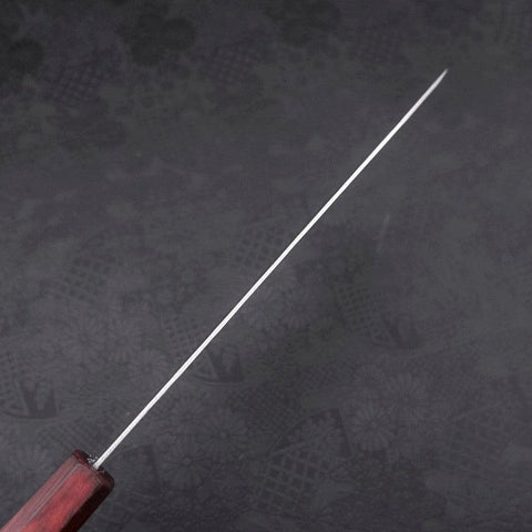 Gyuto AUS-10 Nashiji Damascus Purple Urushi Handle 210mm (8.3”)-[Musashi]-[Japanese-Kitchen-Knives]