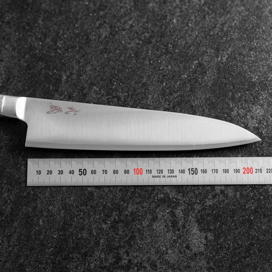 Gyuto AUS-10 Polished All-Stainless Handle 210mm (8.3”)-[Musashi]-[Japanese-Kitchen-Knives]