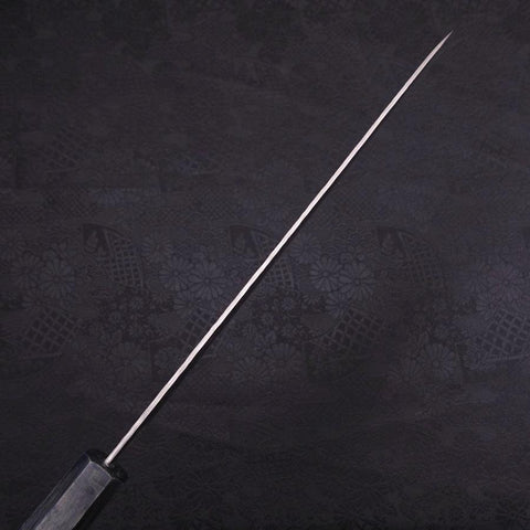 Gyuto AUS-10 Tsuchime Damascus Dark-Blue Urushi Handle 240mm (9.4”)-[Musashi]-[Japanese-Kitchen-Knives]