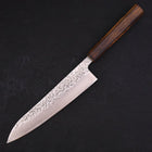 Gyuto AUS-10 Tsuchime Damascus Sumi Urushi Handle 210mm (8.3”)-[Musashi]-[Japanese-Kitchen-Knives]