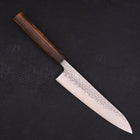 Gyuto AUS-10 Tsuchime Damascus Sumi Urushi Handle 210mm (8.3”)-[Musashi]-[Japanese-Kitchen-Knives]