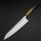 Gyuto AUS-10 Tsuchime Damascus Yaki Urushi Handle 210mm (8.3”)-[Musashi]-[Japanese-Kitchen-Knives]