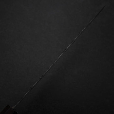 Gyuto AUS-8 Kurouchi Tsuchime Shitan Walnut Handle 200mm (7.9”)-[Musashi]-[Japanese-Kitchen-Knives]