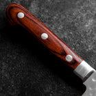 Gyuto AUS-8 Tsuchime Western Mahogany Handle 210mm (8.3”)-[Musashi]-[Japanese-Kitchen-Knives]