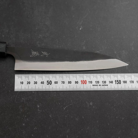 Gyuto Blue Steel #1 Kurouchi Dark Blue Urushi Handle 170mm (6.7”)-[Musashi]-[Japanese-Kitchen-Knives]