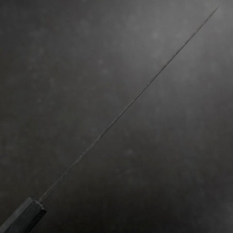 Gyuto Blue Steel #1 Kurouchi Dark Blue Urushi Handle 240mm (9.4”)-[Musashi]-[Japanese-Kitchen-Knives]