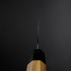 Gyuto Blue Steel #1 Kurouchi Stainless Clad Walnut Handle 210mm (8.3”)-[Musashi]-[Japanese-Kitchen-Knives]