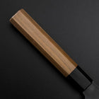 Gyuto Blue Steel #1 Kurouchi Stainless Clad Walnut Handle 210mm (8.3”)-[Musashi]-[Japanese-Kitchen-Knives]