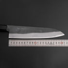 Gyuto Blue Steel #1 Kurouchi Stainless Clad Walnut Handle 210mm (8.3”)-[Musashi]-[Japanese-Kitchen-Knives]