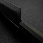 Gyuto Blue Steel #1 Kurouchi Stainless Green Urushi Handle 210mm (8.3”)-[Musashi]-[Japanese-Kitchen-Knives]