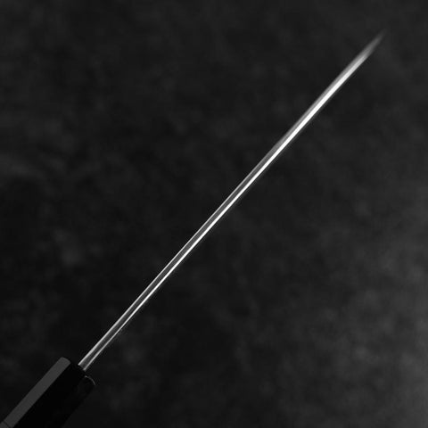 Gyuto Blue Steel #1 Suminagashi Buffalo Ebony Handle 200mm (7.9”)-[Musashi]-[Japanese-Kitchen-Knives]