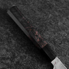 Gyuto Blue Steel #1 Suminagashi Buffalo Ebony Handle 200mm (7.9”)-[Musashi]-[Japanese-Kitchen-Knives]