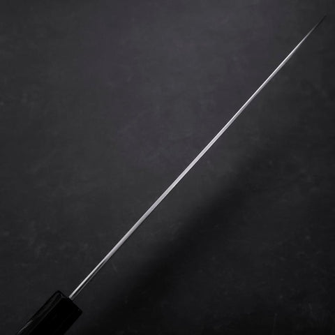 Gyuto Blue Steel #1 Suminagashi Buffalo Ebony Handle 240mm (9.4”)-[Musashi]-[Japanese-Kitchen-Knives]