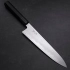 Gyuto Blue Steel #1 Suminagashi Buffalo Ebony Handle 240mm (9.4”)-[Musashi]-[Japanese-Kitchen-Knives]