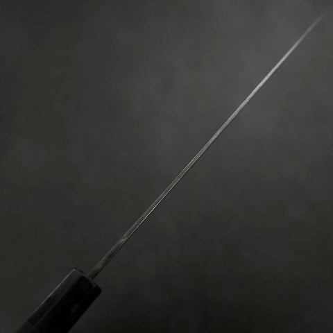 Gyuto Blue Steel #2 Kurouchi Buffalo Ebony Handle 210mm (8.3”)-[Musashi]-[Japanese-Kitchen-Knives]