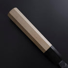 Gyuto Blue Steel #2 Kurouchi Buffalo Magnolia Handle 210mm (8.3”)-[Musashi]-[Japanese-Kitchen-Knives]