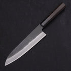 Gyuto Blue Steel #2 Kurouchi Chokin Dragon Buffalo Ebony Handle 210mm (8.3”)-[Musashi]-[Japanese-Kitchen-Knives]