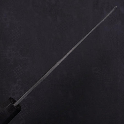 Gyuto Blue Steel #2 Kurouchi Chokin Dragon Buffalo Ebony Handle 210mm (8.3”)-[Musashi]-[Japanese-Kitchen-Knives]