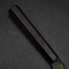 Gyuto Blue Steel #2 Kurouchi Chokin Koi Buffalo Ebony Handle 210mm (8.3”)-[Musashi]-[Japanese-Kitchen-Knives]