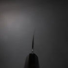 Gyuto Blue Steel #2 Kurouchi Chokin Sakura-Fuji Buffalo Ebony Handle 210mm (Asamura) (8.3”)-[Musashi]-[Japanese-Kitchen-Knives]